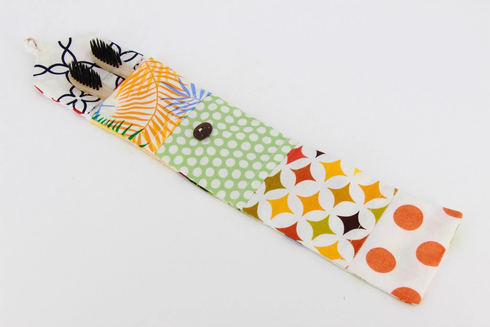 2 Bamboo Toothbrushes in a Bag