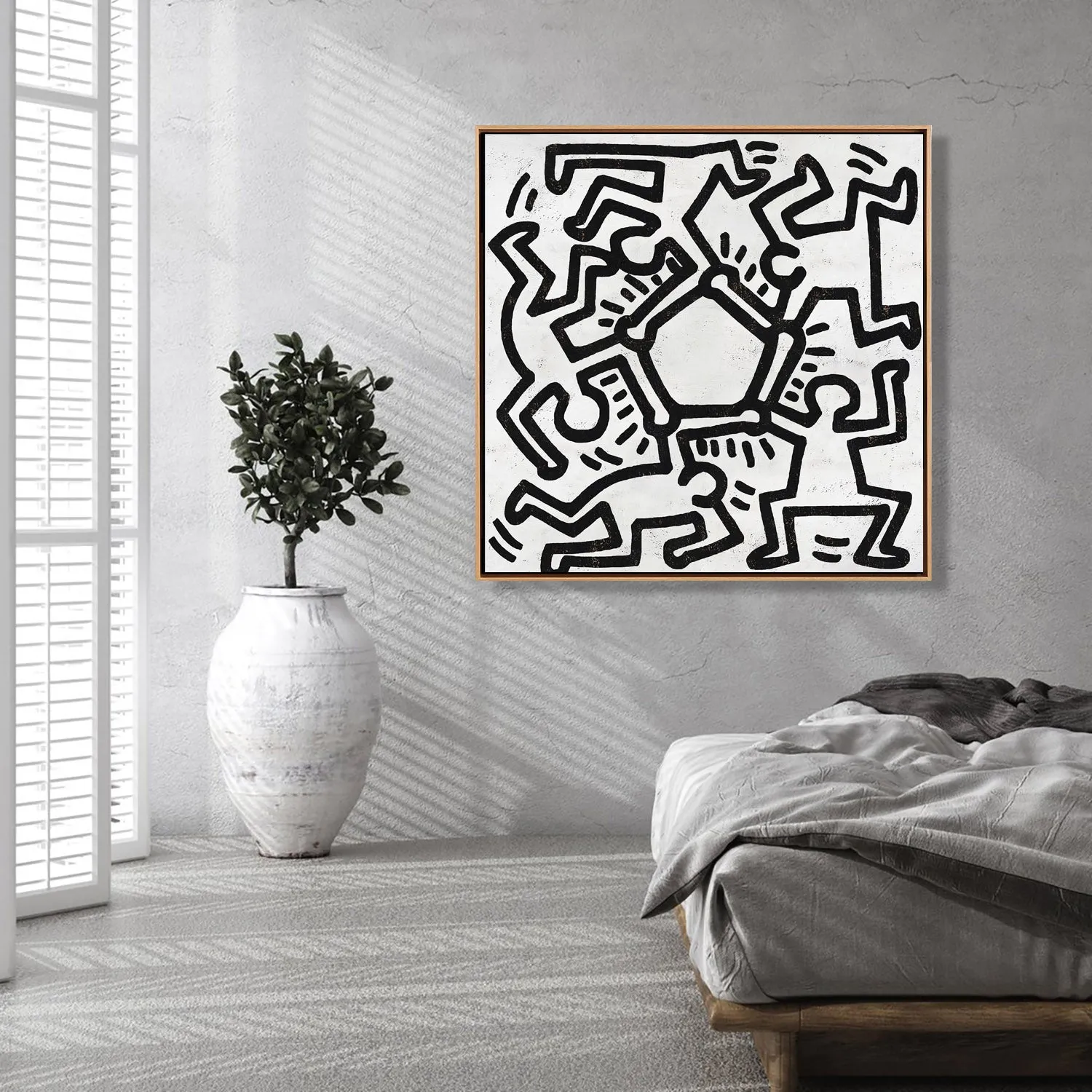 Abstract Dancing Man Painting H313S
