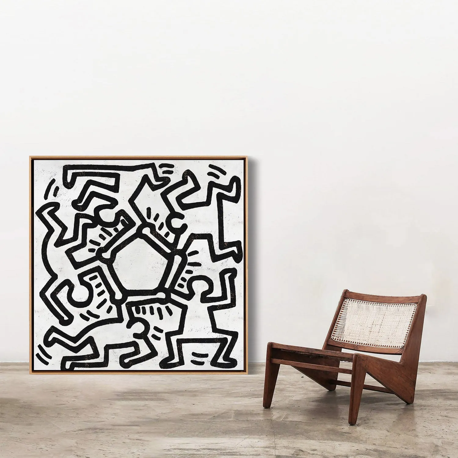 Abstract Dancing Man Painting H313S