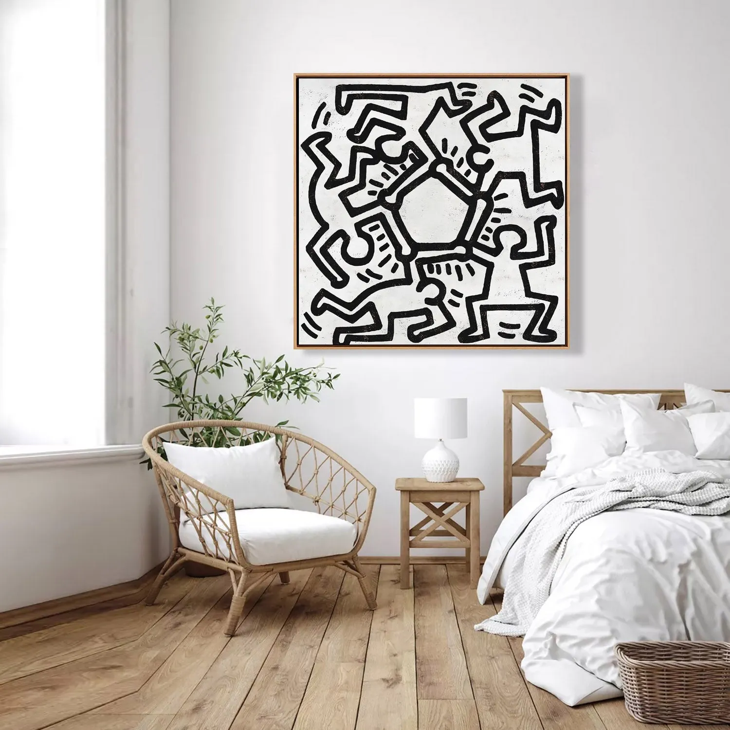 Abstract Dancing Man Painting H313S