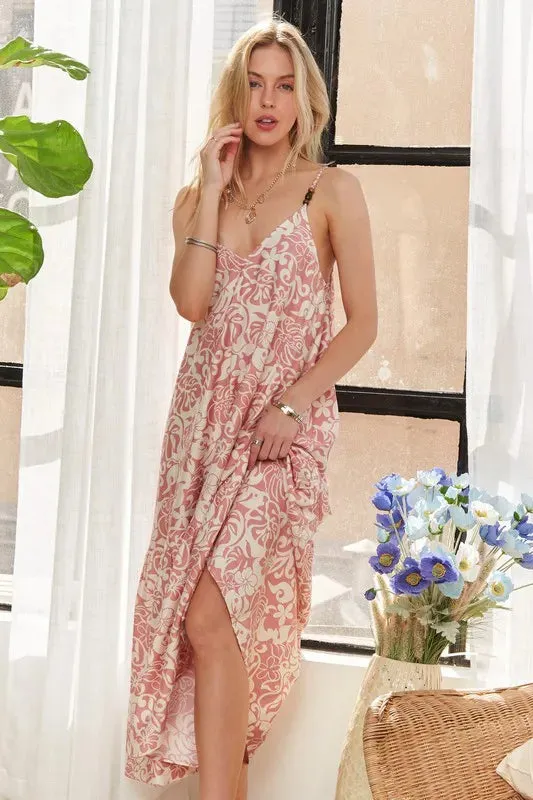 ADORA Dress with Bead Detail On Shoulder