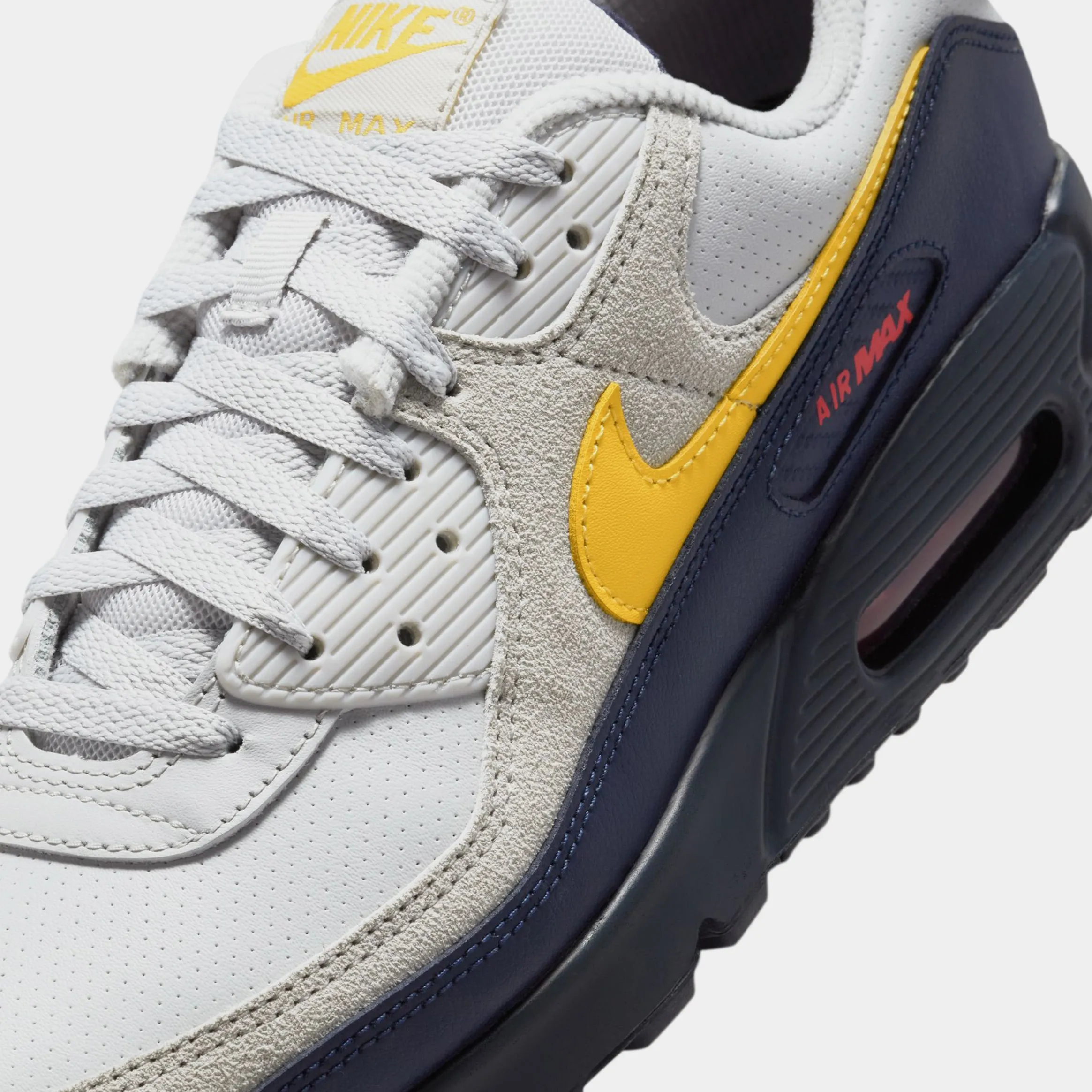 Air Max 90 Mens Running Shoes (Neutral Grey/Tour Yellow/Obsidian)