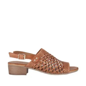 ALACA LEATHER HEEL || TAN