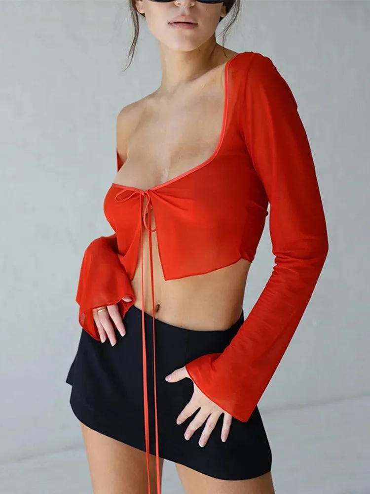 Amy Mesh Crop Top