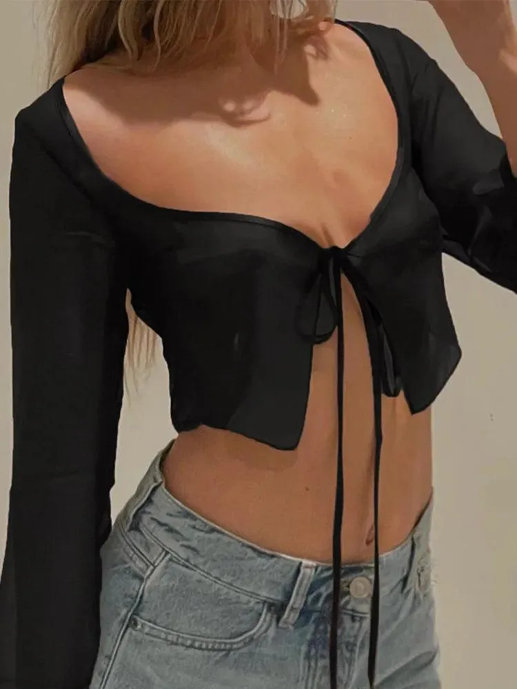 Amy Mesh Crop Top
