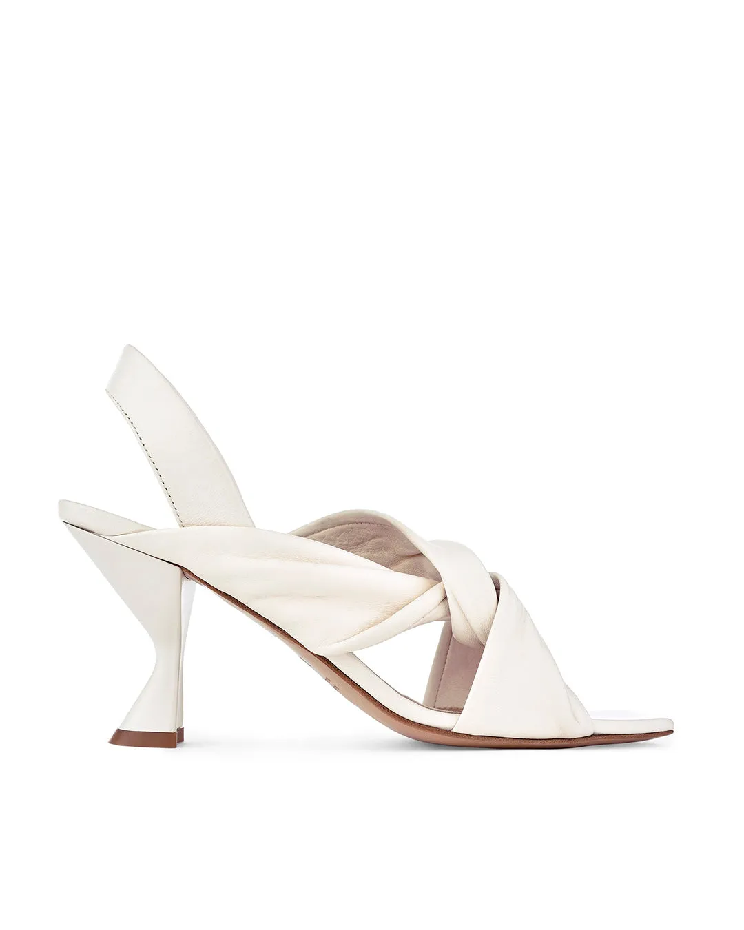Asami Cream Soft Nappa Sandals