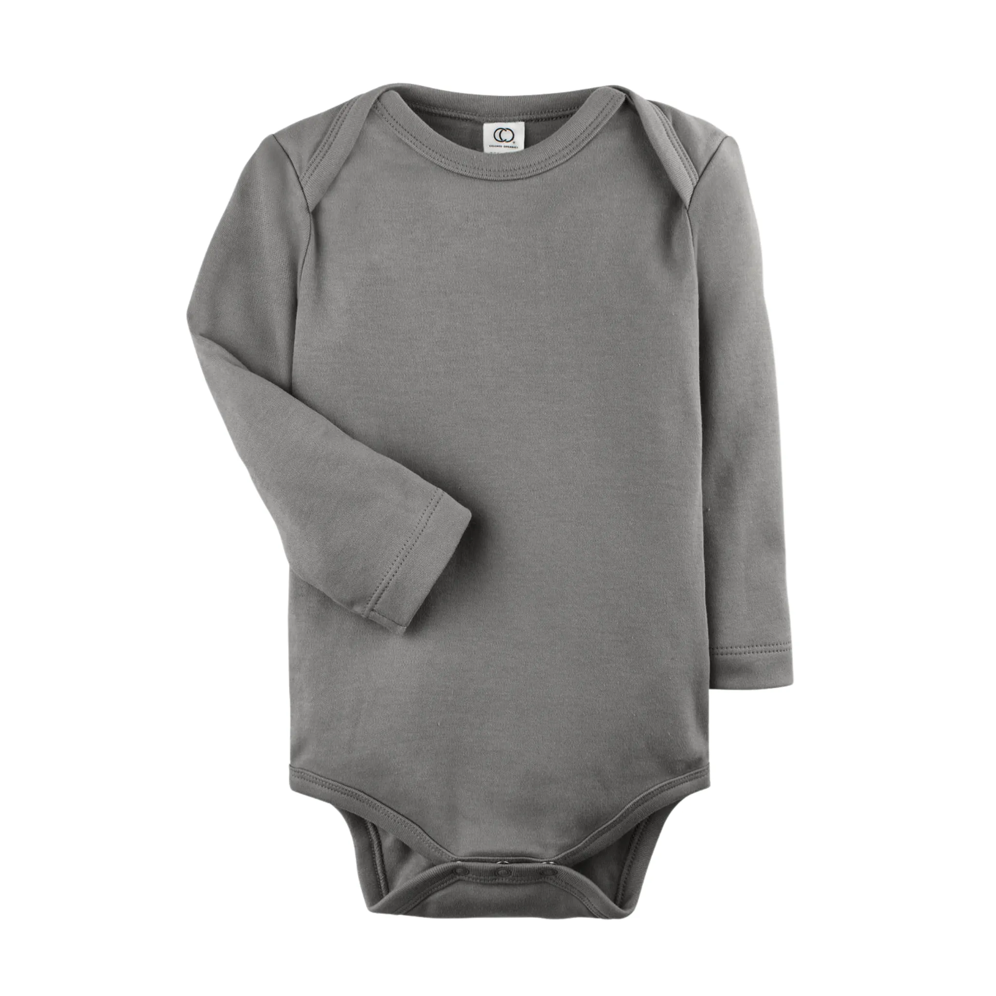 Baby Long Sleeve Bodysuit - Pewter