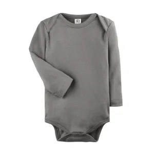 Baby Long Sleeve Bodysuit - Pewter
