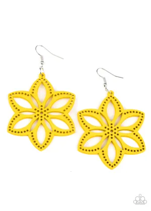 Bahama Blossoms - Yellow Earring