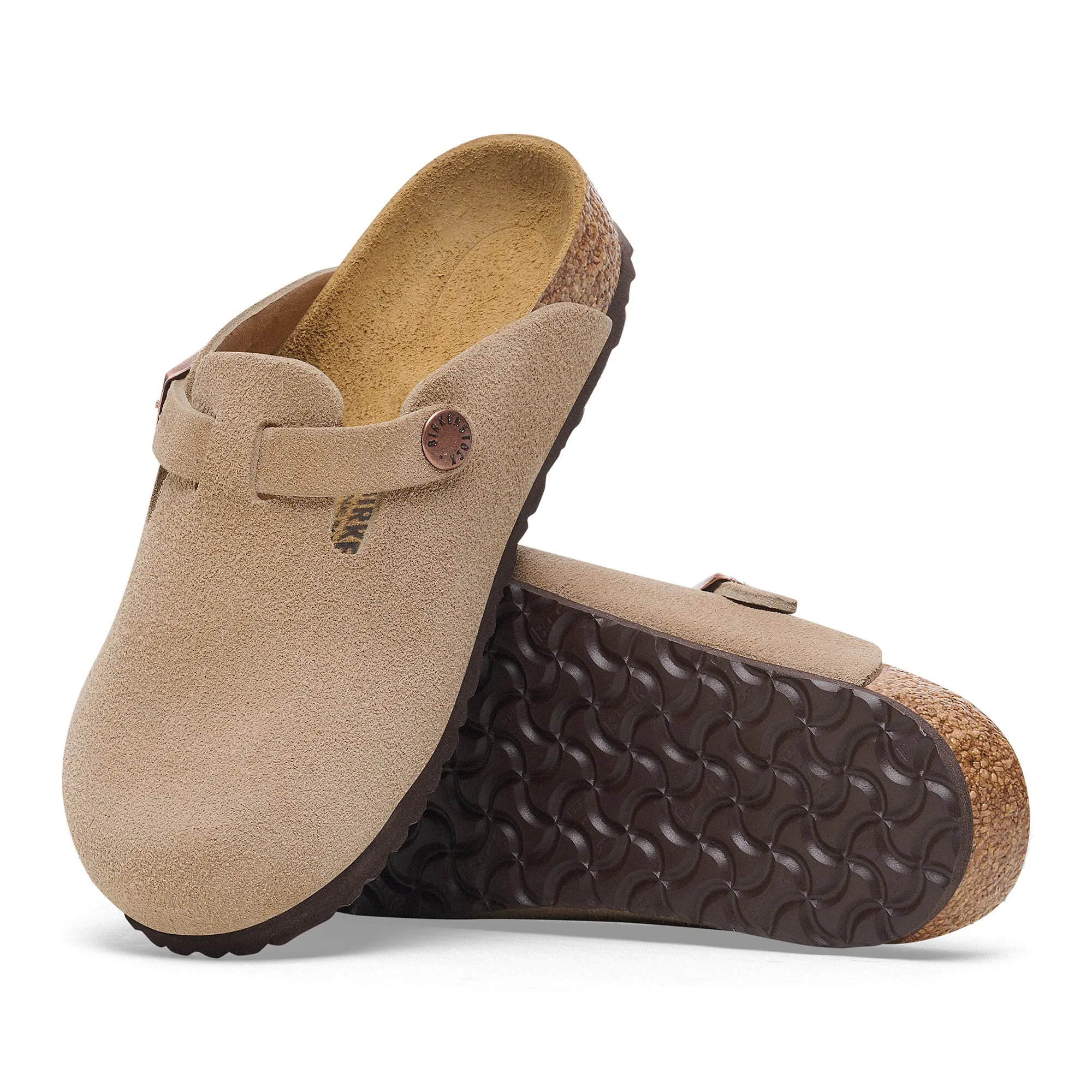 Birkenstock Kids Boston taupe suede