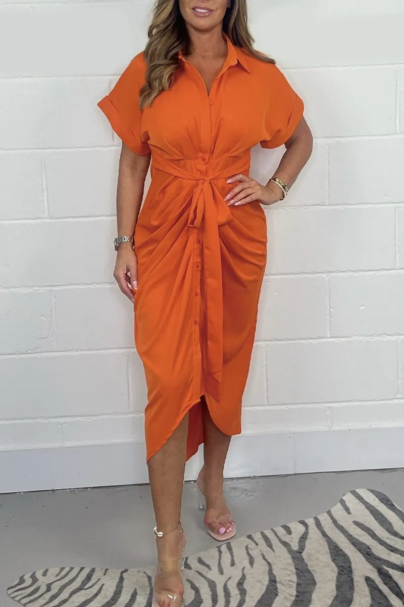 Bonava™ - The Elina Belted Shirt Dress