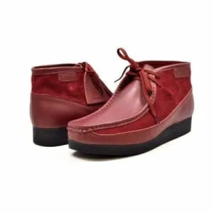 British Walkers New Castle Men's Red Leather and Suede Ankle Boots