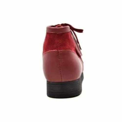 British Walkers New Castle Men's Red Leather and Suede Ankle Boots