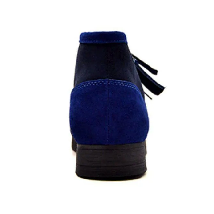 British Walkers New Castle Men's Two Tone Suede High Tops Ankle Boots