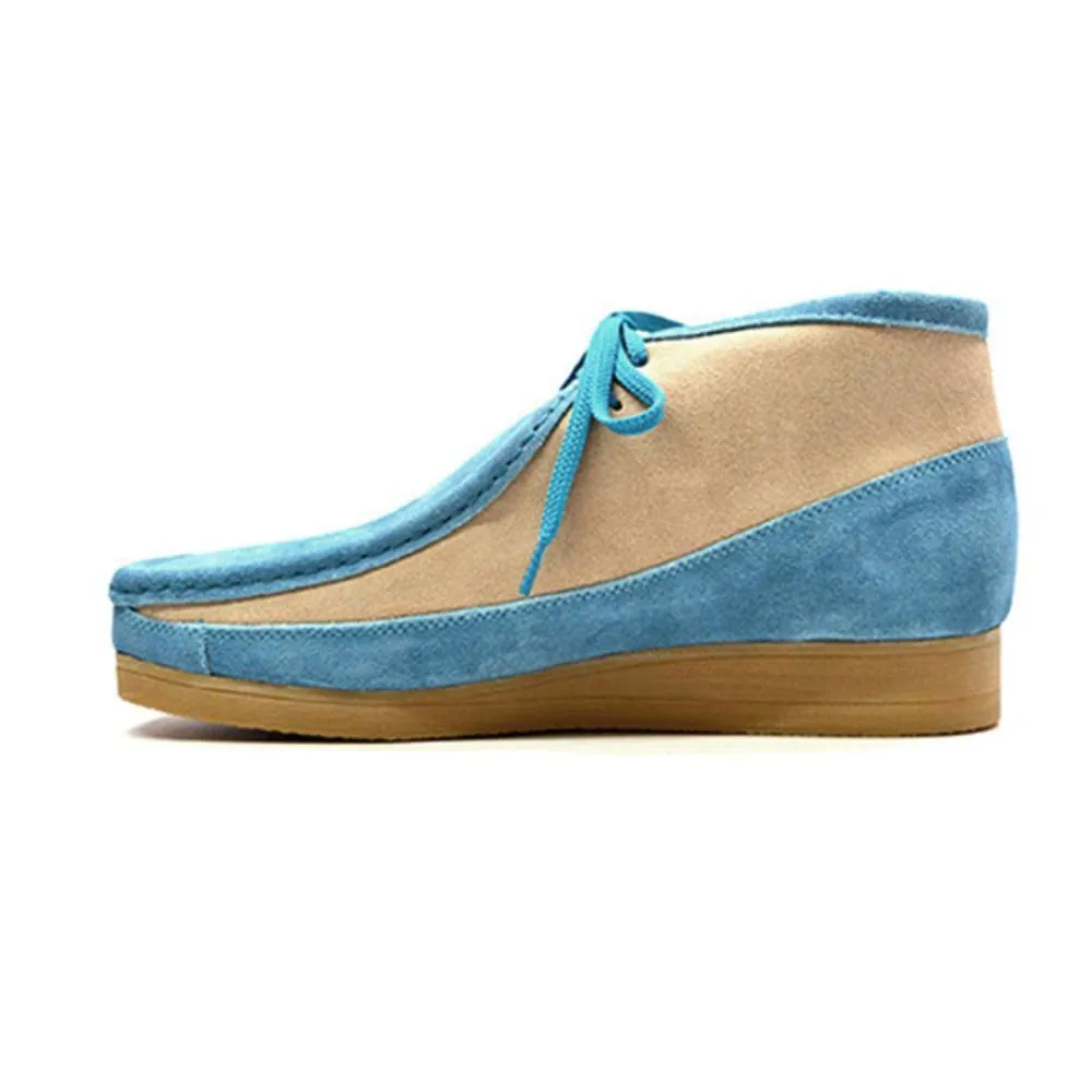 British Walkers New Castle Men's Two Tone Suede High Tops Ankle Boots