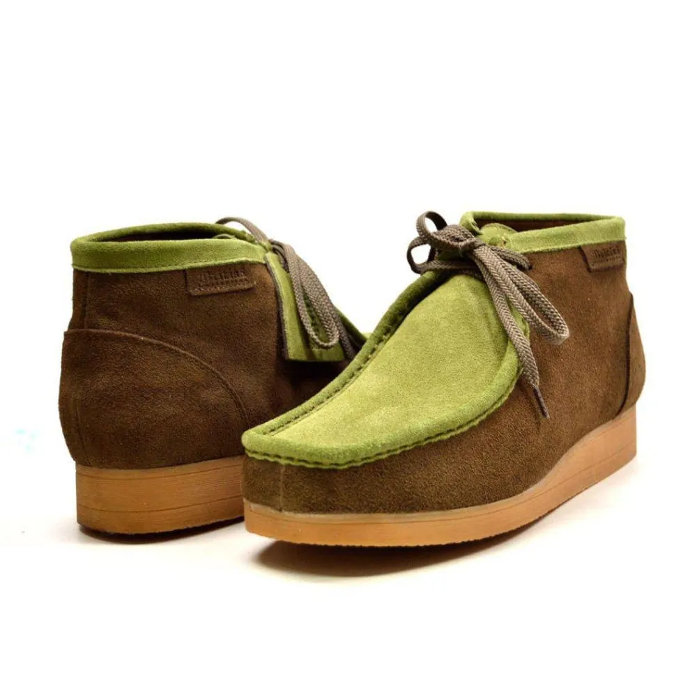 British Walkers New Castle Men's Two Tone Suede High Tops Ankle Boots