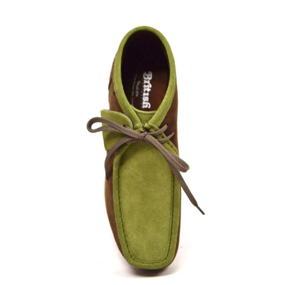 British Walkers New Castle Men's Two Tone Suede High Tops Ankle Boots