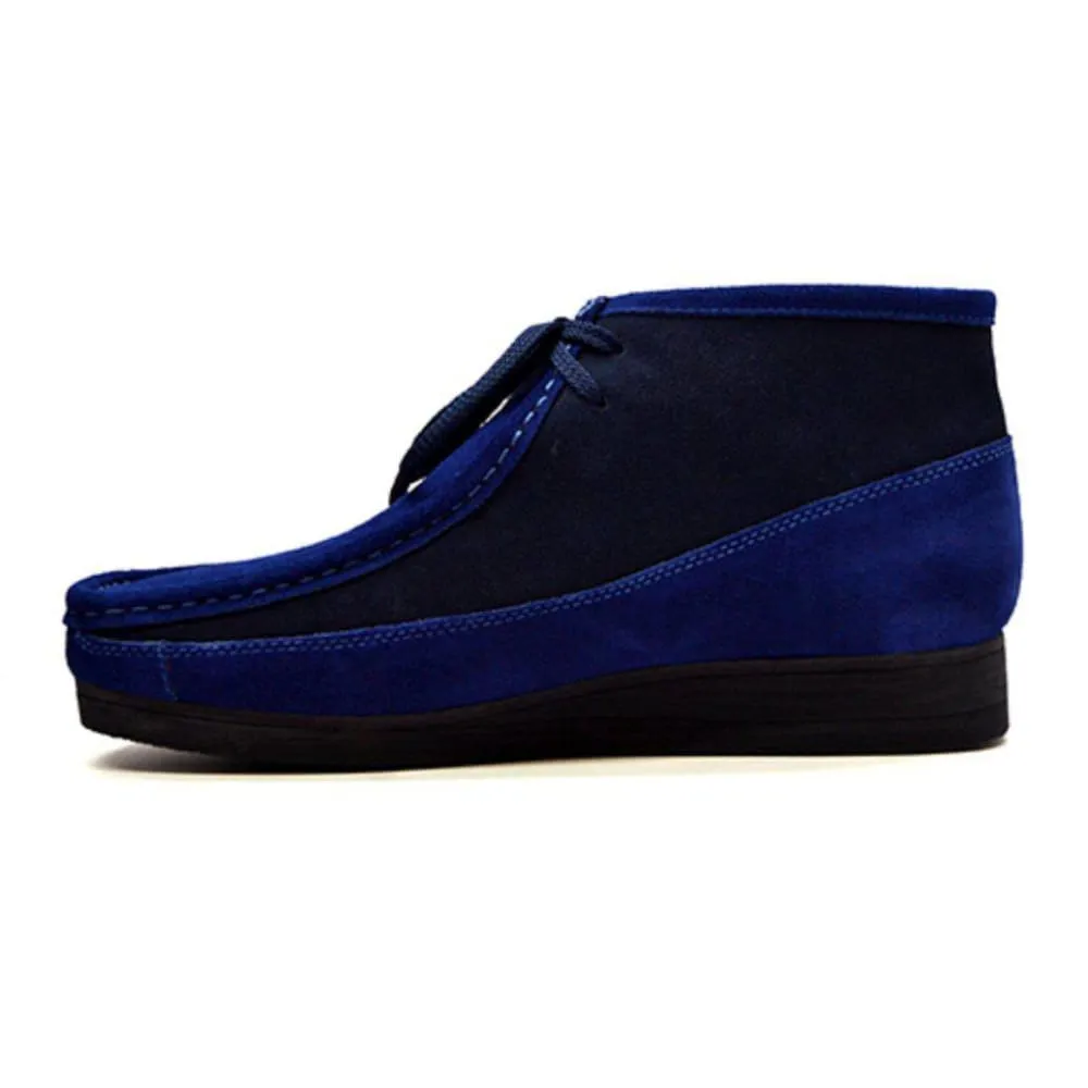 British Walkers New Castle Men's Two Tone Suede High Tops Ankle Boots