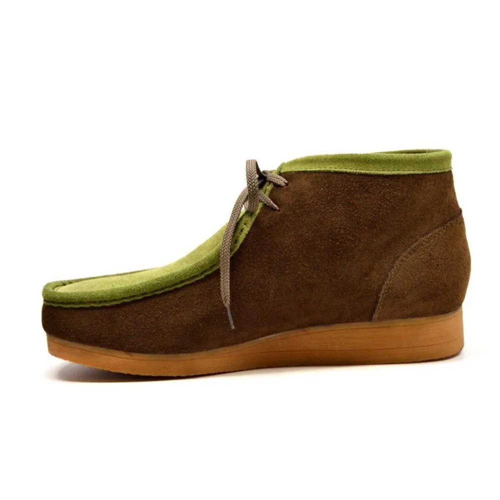 British Walkers New Castle Men's Two Tone Suede High Tops Ankle Boots