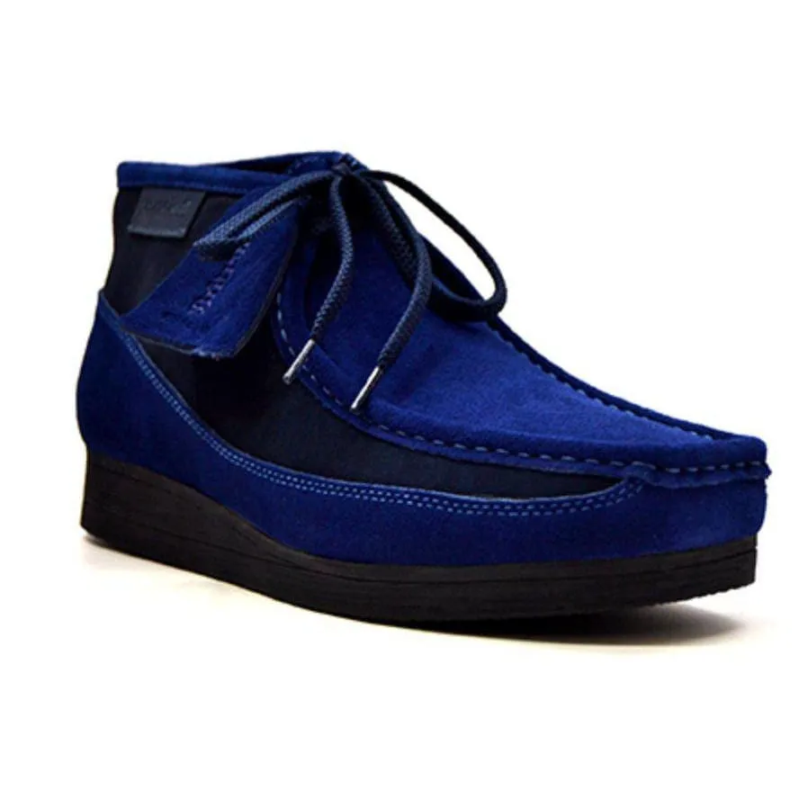 British Walkers New Castle Men's Two Tone Suede High Tops Ankle Boots