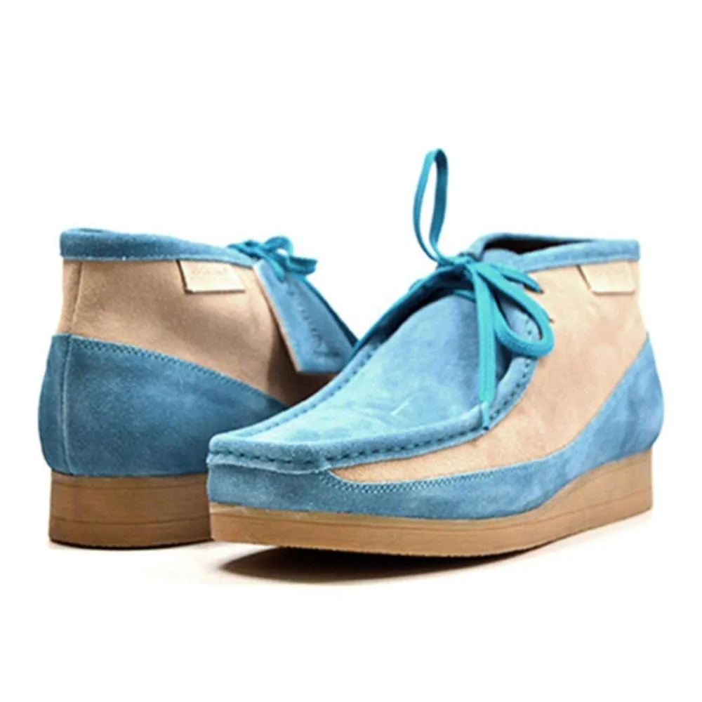 British Walkers New Castle Men's Two Tone Suede High Tops Ankle Boots