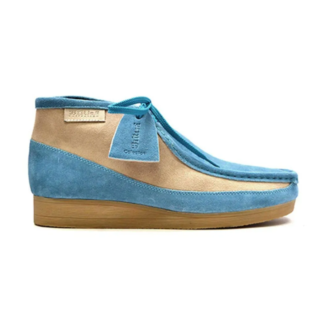British Walkers New Castle Men's Two Tone Suede High Tops Ankle Boots