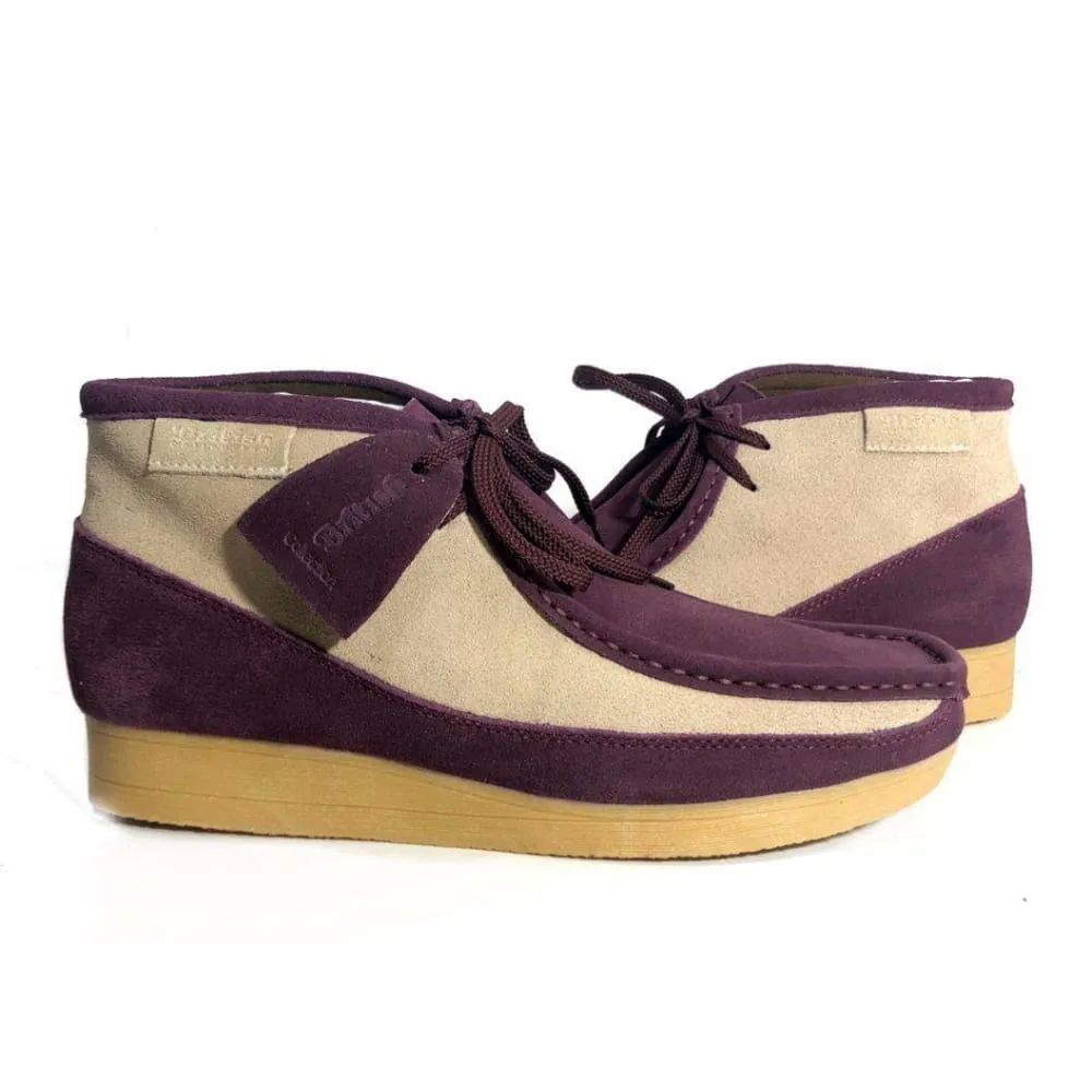 British Walkers New Castle Men's Two Tone Suede High Tops Ankle Boots