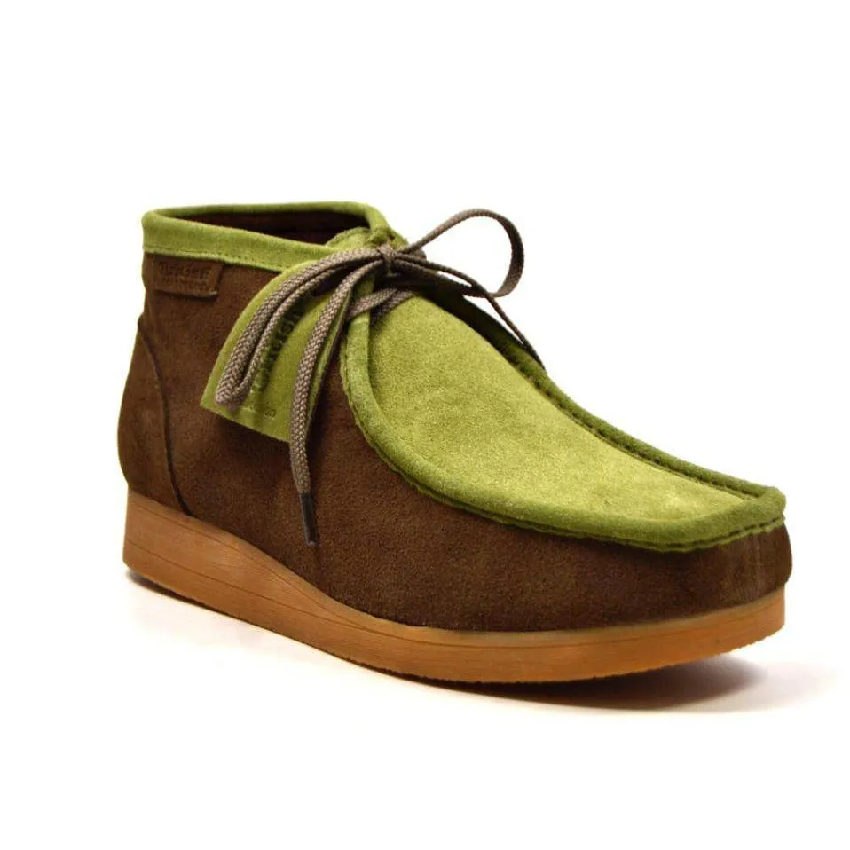 British Walkers New Castle Men's Two Tone Suede High Tops Ankle Boots