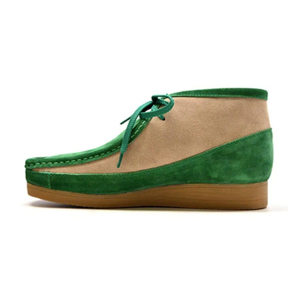 British Walkers New Castle Men's Two Tone Suede High Tops Ankle Boots