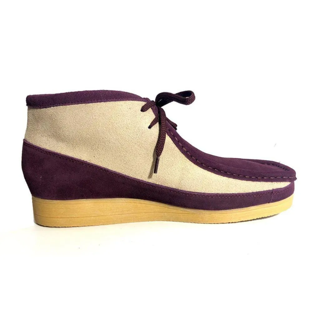 British Walkers New Castle Men's Two Tone Suede High Tops Ankle Boots