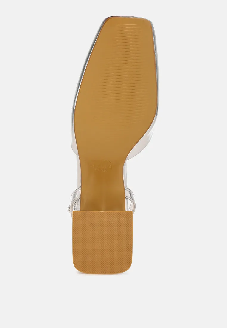 Brooch Detail Ankle Strap Sandals By RAG