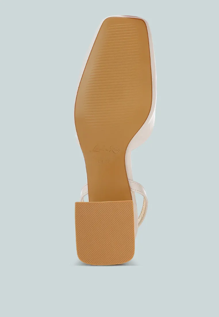 Brooch Detail Ankle Strap Sandals By RAG
