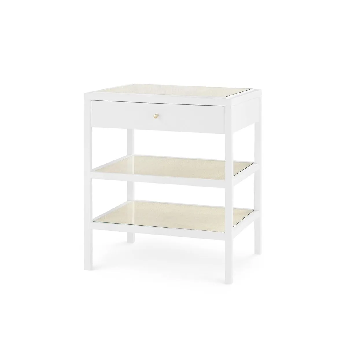 Caanan 1-Drawer Side Table / Vanilla