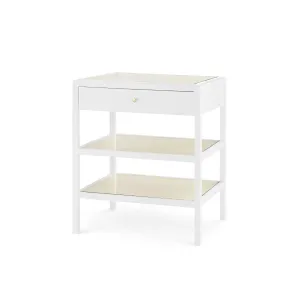Caanan 1-Drawer Side Table / Vanilla