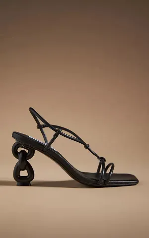 Caverley - Coco Knotted Strappy Chain Heels