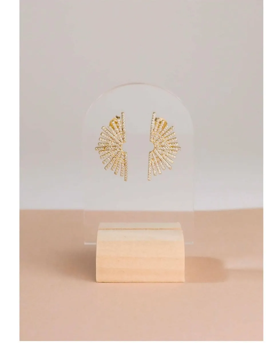 Celestial Sunburst Modern Earring