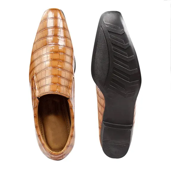 Crocodile Style Height Increasing Faux Leather Material Casual,Loafer and Moccasins Shoes-Unique and Classy