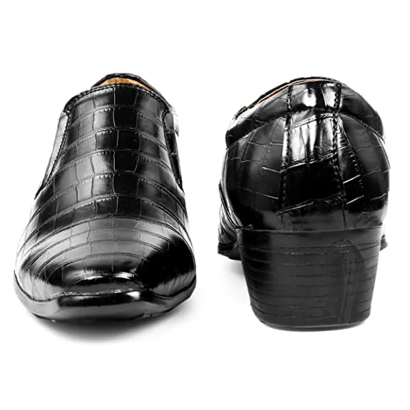 Crocodile Style Height Increasing Faux Leather Material Casual,Loafer and Moccasins Shoes-Unique and Classy