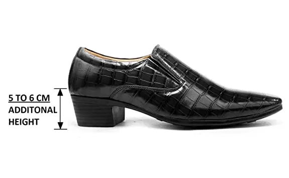 Crocodile Style Height Increasing Faux Leather Material Casual,Loafer and Moccasins Shoes-Unique and Classy