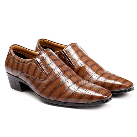 Crocodile Style Height Increasing Faux Leather Material Casual,Loafer and Moccasins Shoes-Unique and Classy