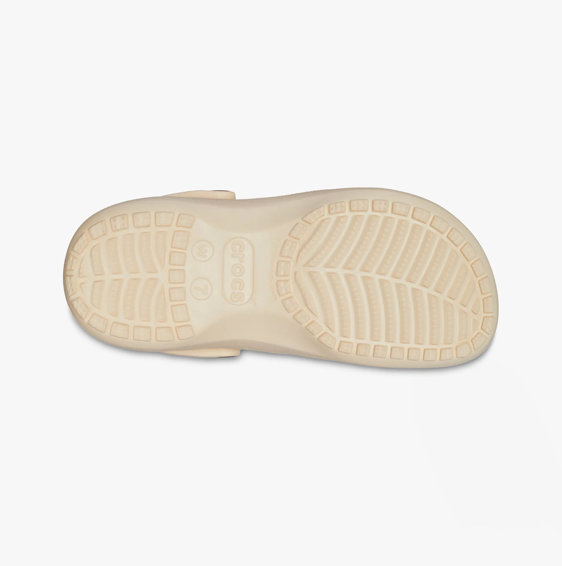 Crocs 208590-108 CLASSIC PLATFORM SHIMMER Womens Clogs Vanilla