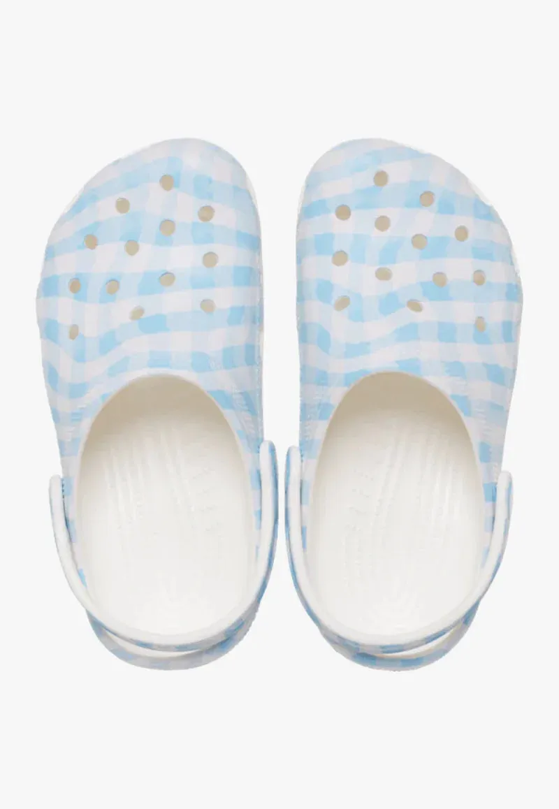 Crocs Unisex Classic Clog - Gingham Blue