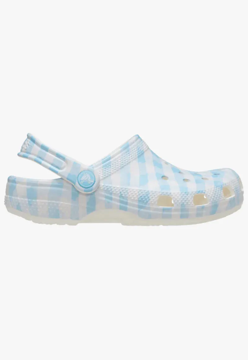 Crocs Unisex Classic Clog - Gingham Blue