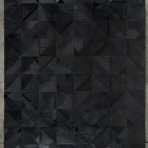 dark geometry rug collection