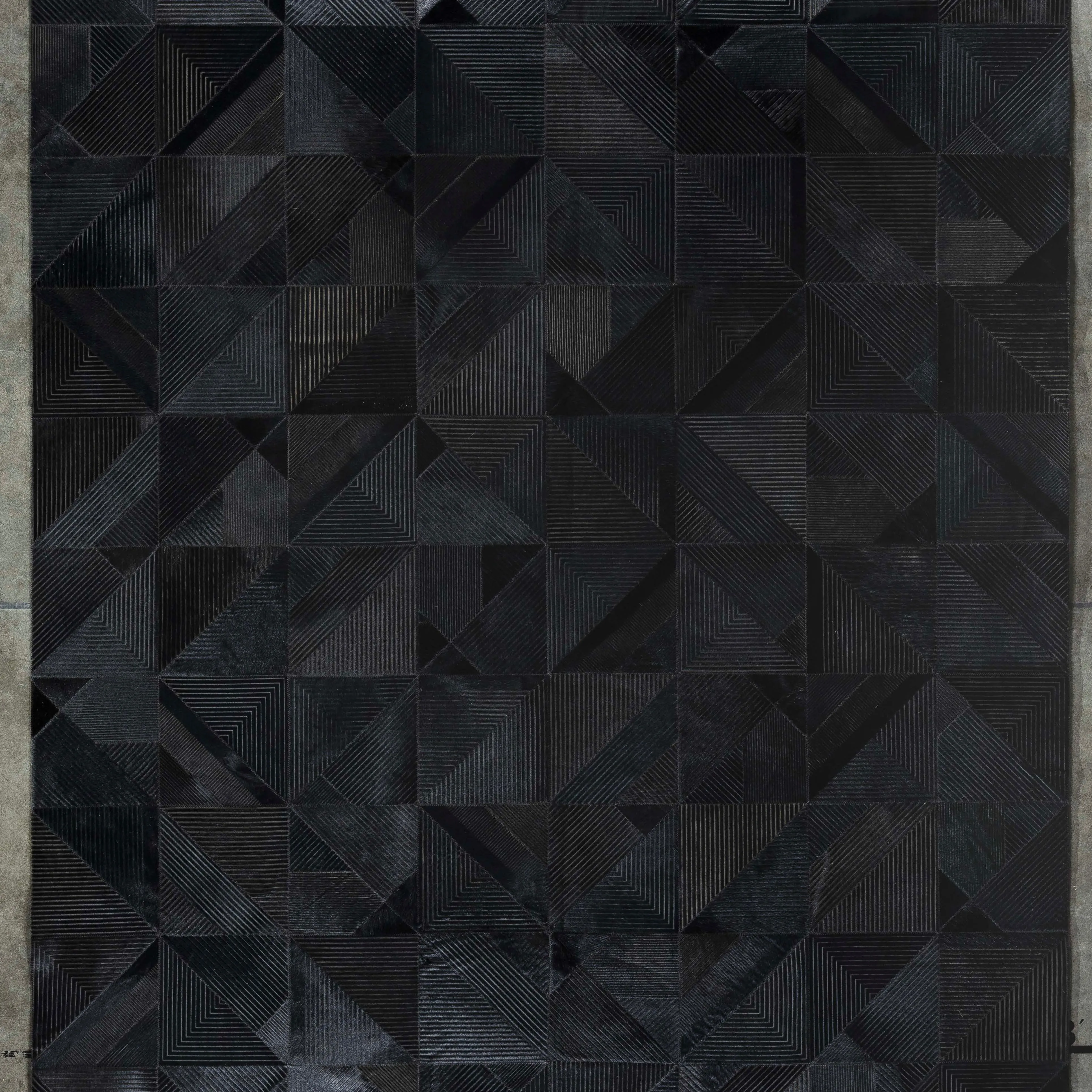 dark geometry rug collection