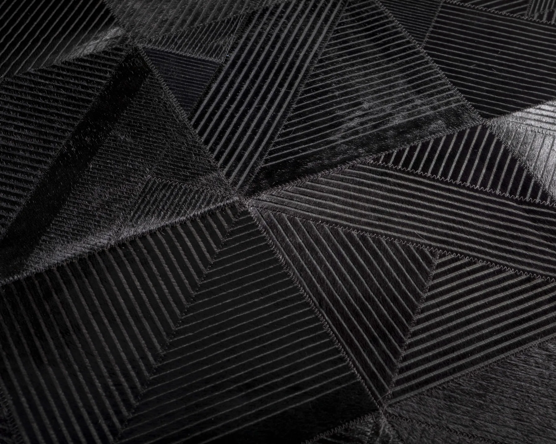 dark geometry rug collection