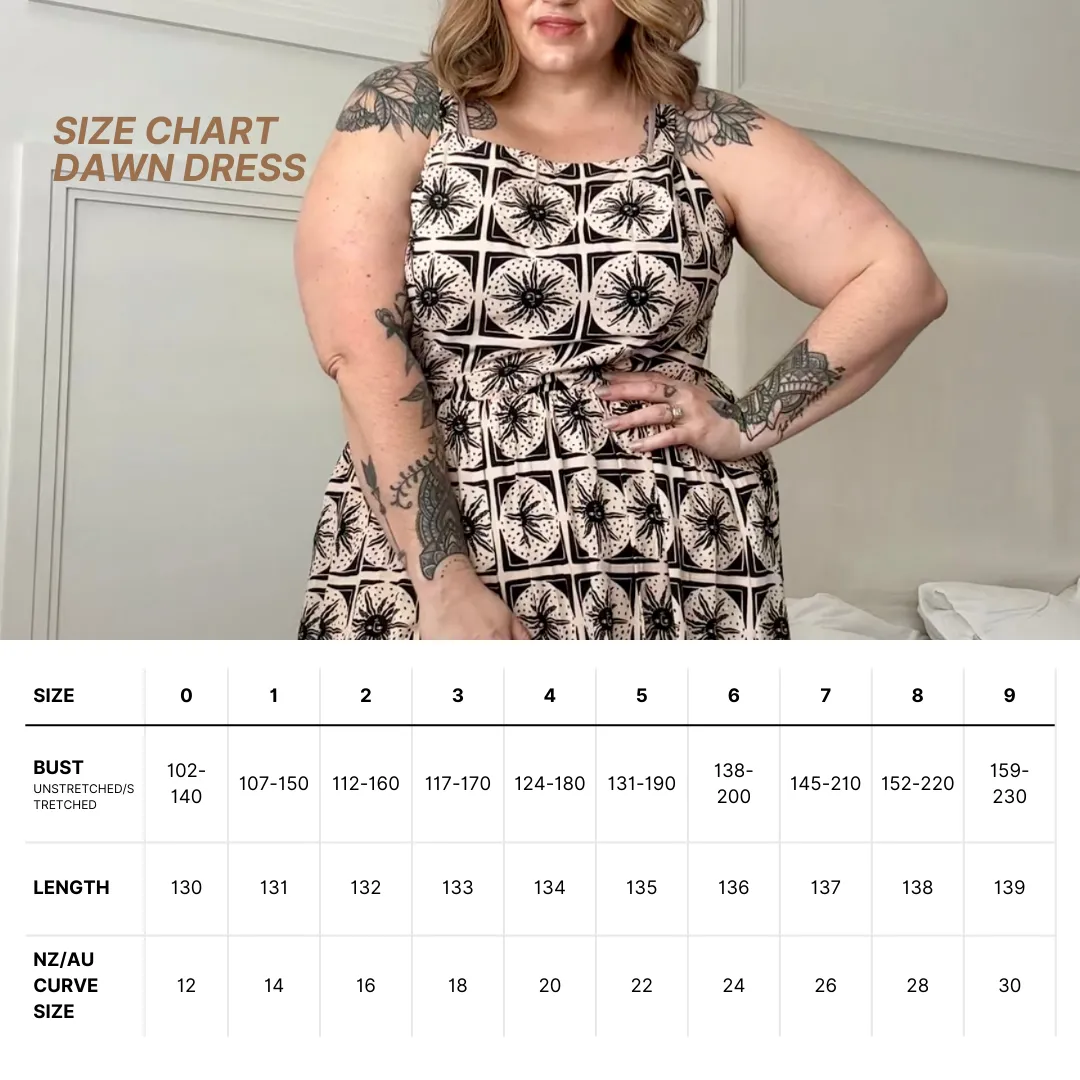 Dawn Dress - Sun print