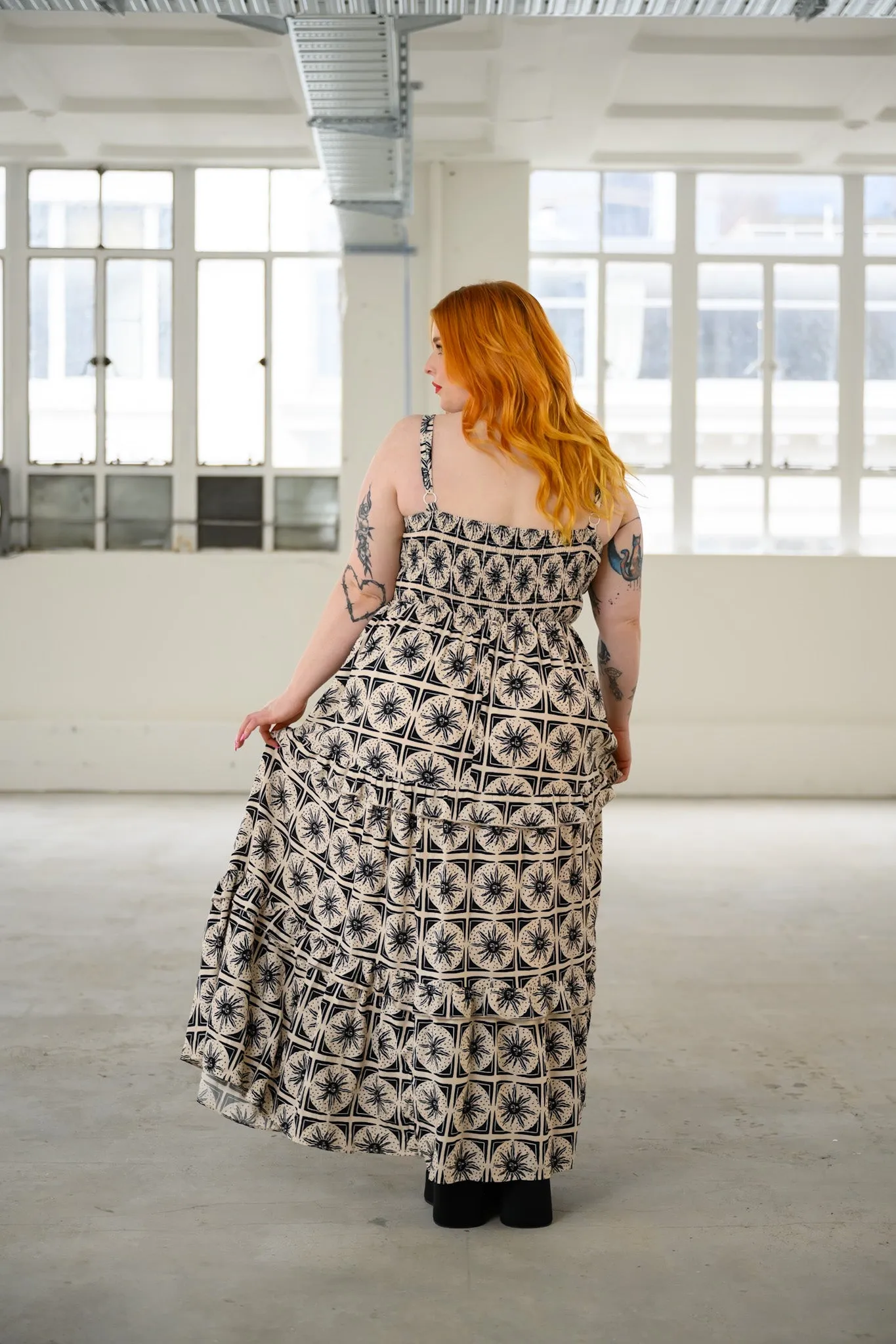 Dawn Dress - Sun print
