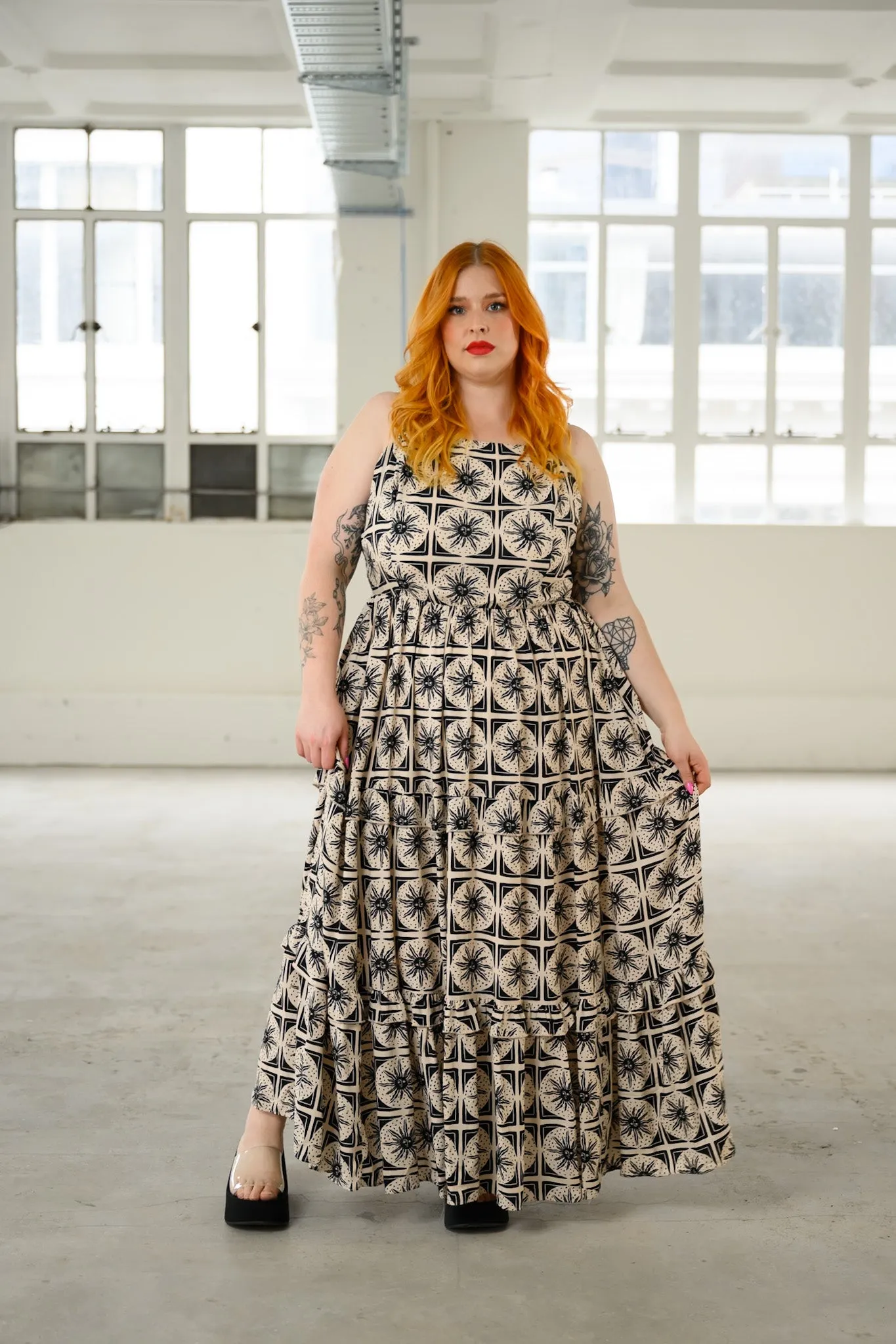 Dawn Dress - Sun print