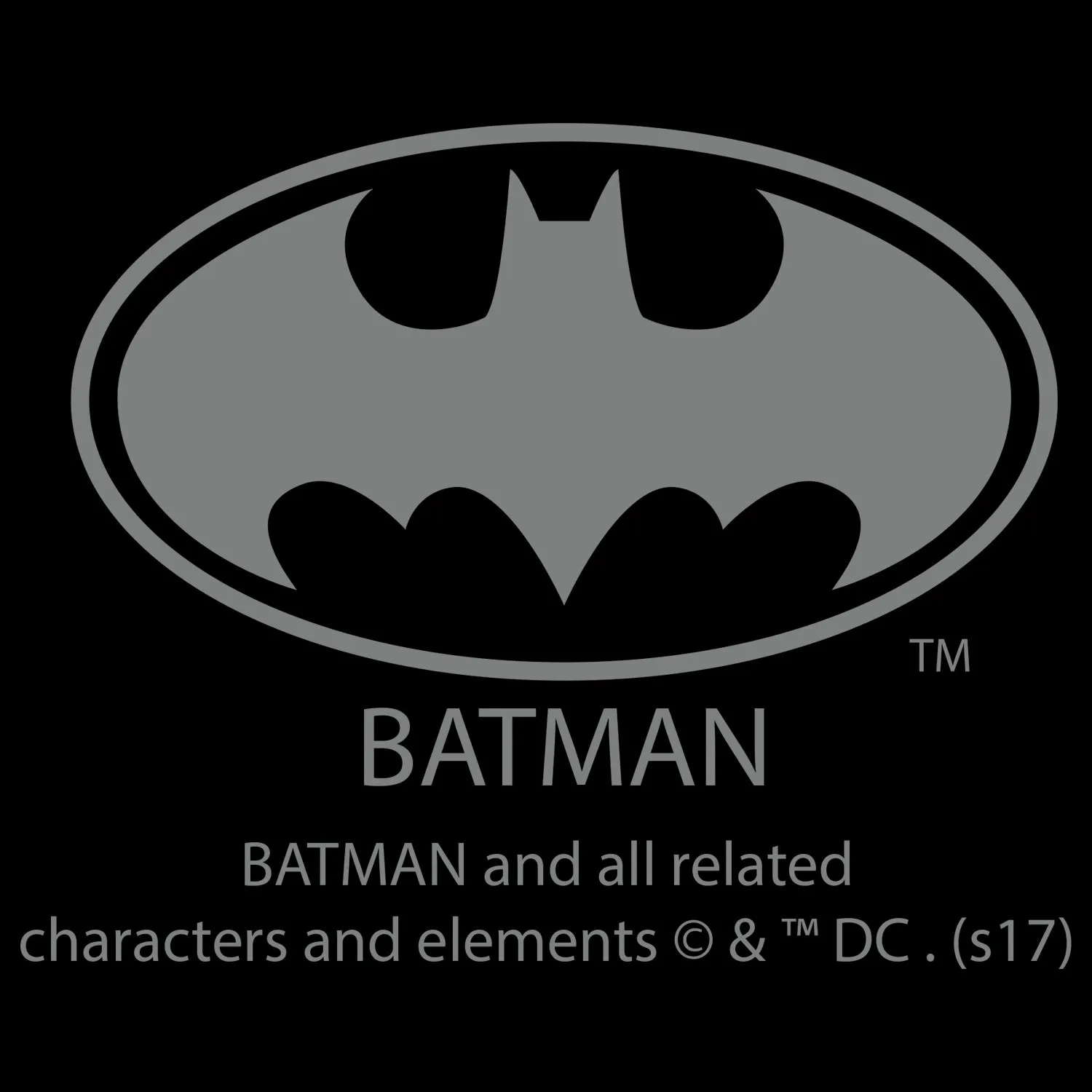 DC Comics Batman Logo Saturated Official Women's T-shirt (Black)